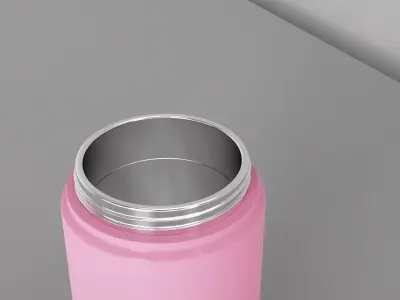 Stainless Steel Sport Bottle 3 3D model