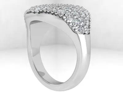 Diamond Ring 4132 3D print model
