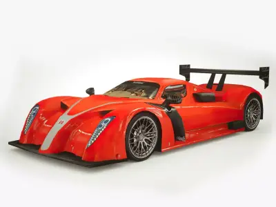 Generic Supercar v12 multicolors Low-poly 3D model