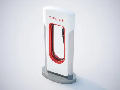 Electric car charger 3D model buy