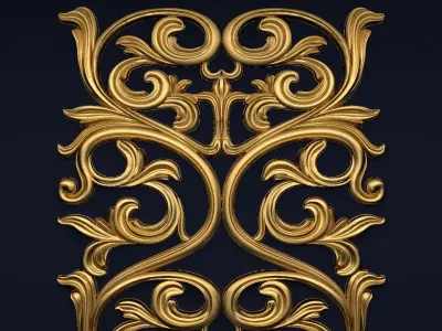 Classic decor ornament v-3D model16 3D model