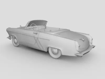GAZ 21 Volga coupe 3D model