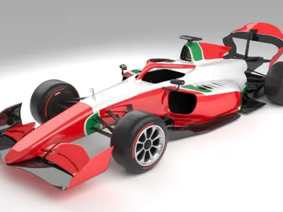 F2 2025 Low-poly 3D model