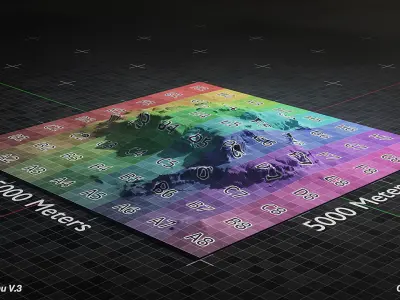 Desert Plateau Large Version 3 3D model