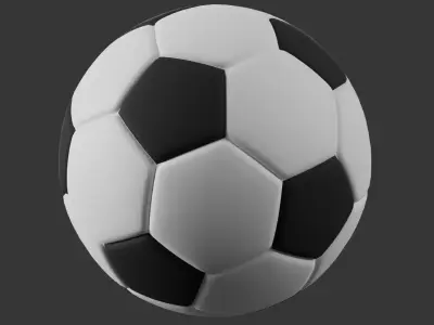 Football Low-poly 3D model order