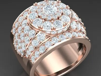 Luxury Men Rings Designs 5MR071 3D print model