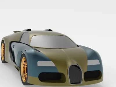Bugatti Veyron 3D Mode 3D model