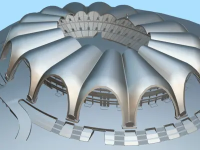 Biggest stadium in the world - Rungrado 1st of May 3D model