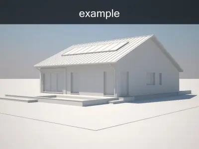 Example house model Free 3D model