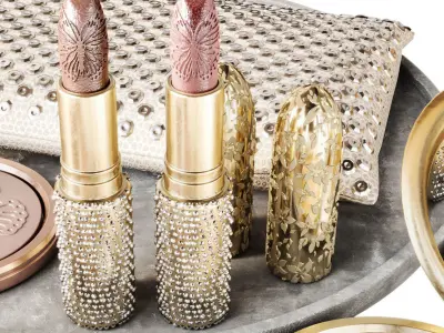 Luxury cosmetics set 3D model