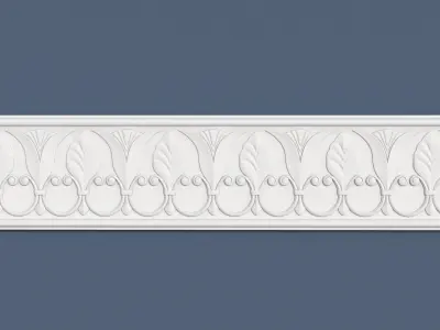 Frieze decorative crown moulding 3D model