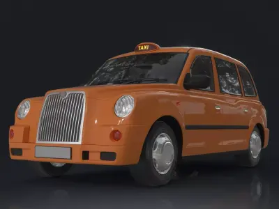 London street taxi 3D model