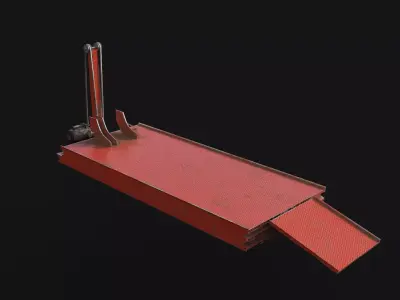 Motocycle Lift - 3d Model Low-poly 3D model