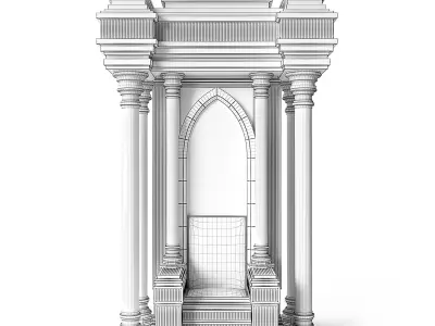 Stone Throne 3D model