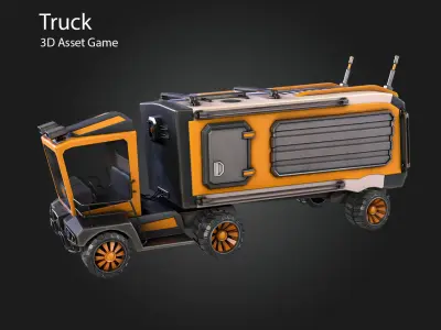 Truck Low-poly 3D model