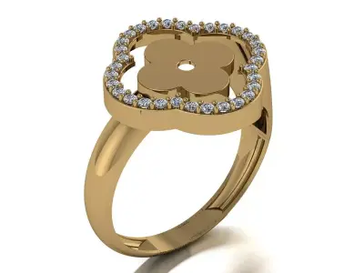 Louis Vuitton Ring 3D print model