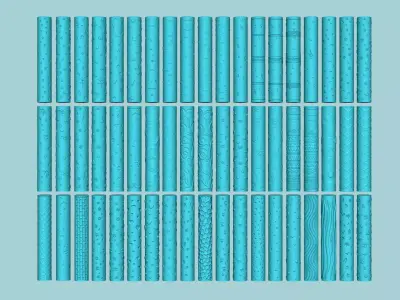 57 Texture Rolls Collection - Fondant Decoration Maker