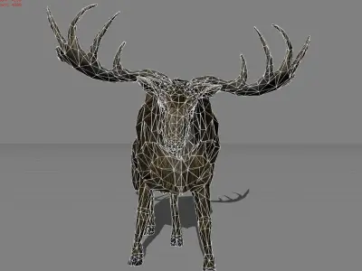 Deer Animal  Low-poly 3D model