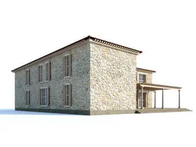  Mediterranean style villa  3D model