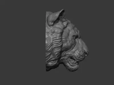 Tiger toothy 3D print model