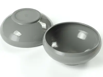 polypasta - pottery west - ramen bowl - powder 3D model