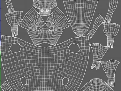 Gator crocodile Low-poly 3D model