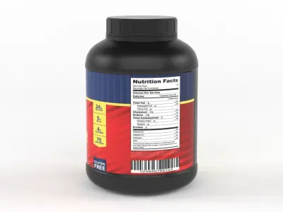 Protein Powder 3D model