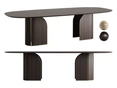 DUNA Dining Table by Capital Collection 3D model