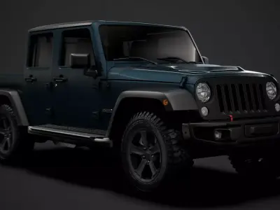 Jeep Gladiator Rubicon Recon JK 2018 3D model