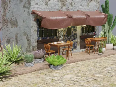 Mexican Coffee Shop 3D 3D model
