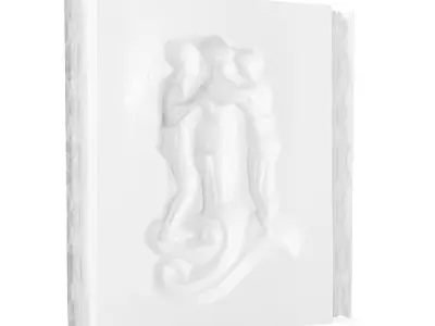 Master bedroom large wall decoration 3D model