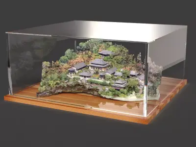 Chinese ancient house   3D model get