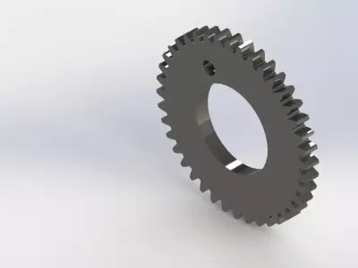 High-Quality Mechanical Spur Gear Design  3D print model