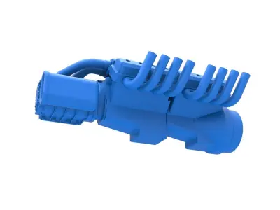 Engine 2 V8 Version 2 Scale 1 to 25 3D print model