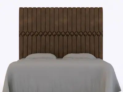 leather bed 3D model