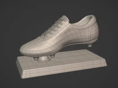 Top Goal Scorer Trophy  Low-poly 3D model
