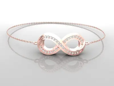 Bracelet B4 The luxury female bracelet 3D print model