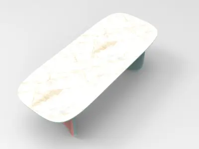 Mare Dining Table Low-poly 3D model