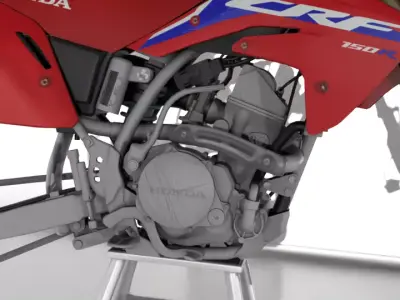 CRF150R 3D Model  Detailed Offroad Motorcycle Blender FBX Low-poly 3D model