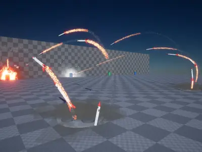 Explosion Pack 1 - Nature Elements - Unreal Engine 4 Low-poly 3D model