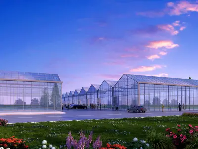 Glass House 3D model