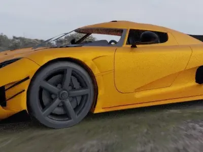 koenigsegg agera Low-poly 3D model