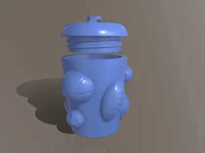 BALLS PEN CUP 3D print model