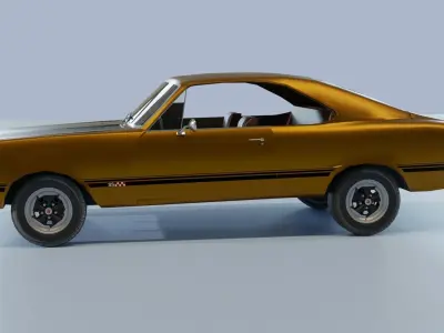 Chevrolet Opala 1972 Blend FBX OBJ Low-poly 3D model