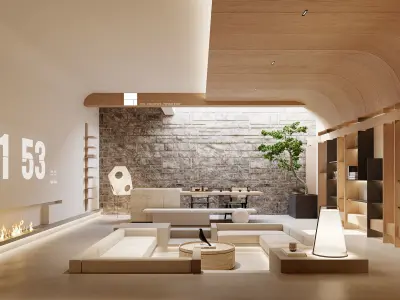 Modern Luxury Villa 3D Model and CAD Plans 3D model