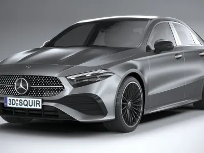 Mercedes-Benz A-Class Sedan AMG 2023 3D model