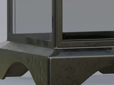 Square Moroccan lantern 3D model