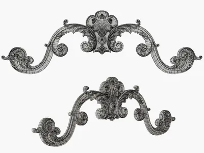 Carved crown decor for cnc 3D model
