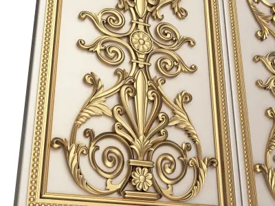 Backgammon Set 05 White Low-poly 3D model