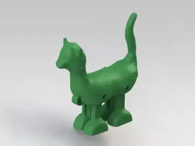 Gato toy cat Free 3D model
